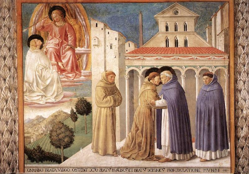 GOZZOLI, Benozzo Scenes from the Life of St Francis (Scene 4, south wall) sdg Germany oil painting art